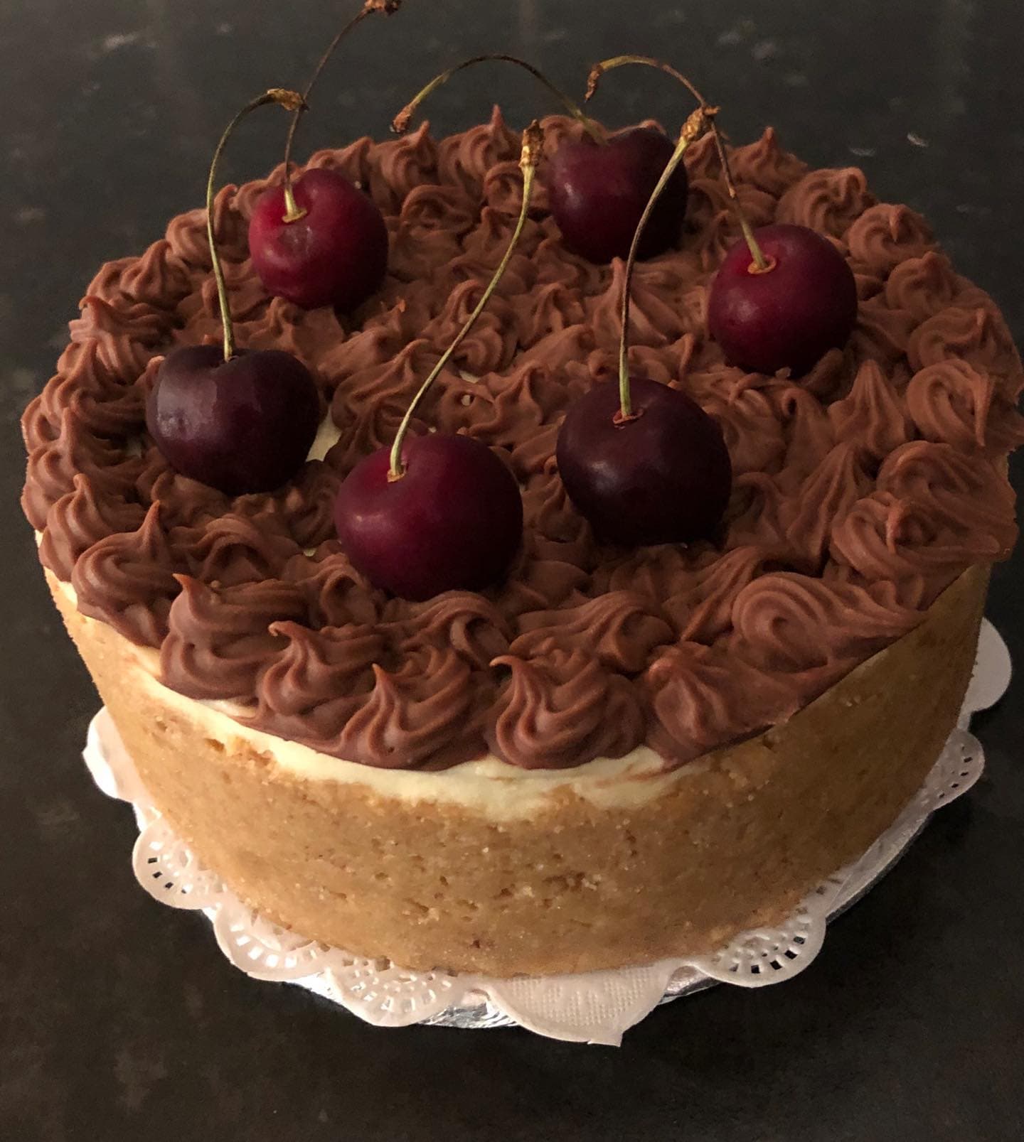 Cherry chocolate cake