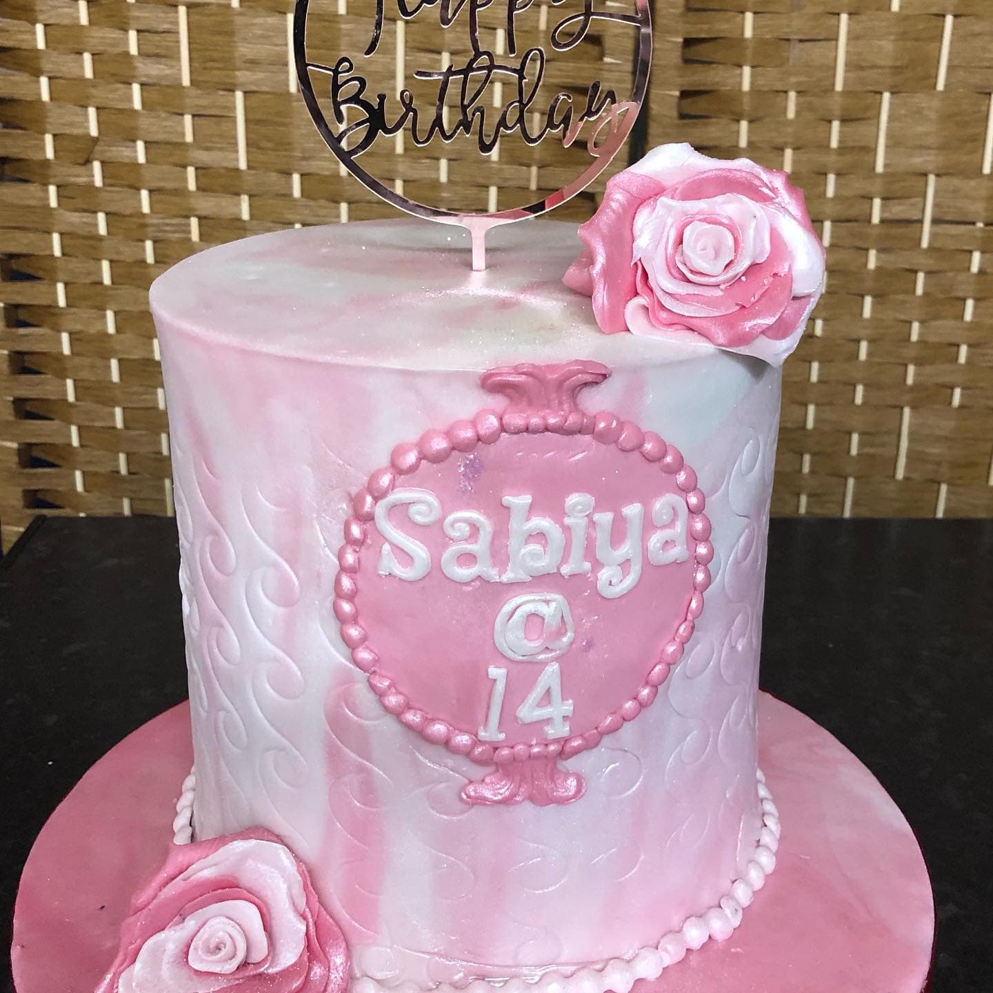 Sabiya pink cake
