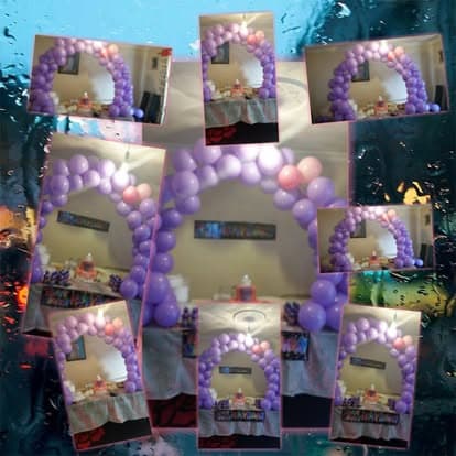 Photo balloon wall