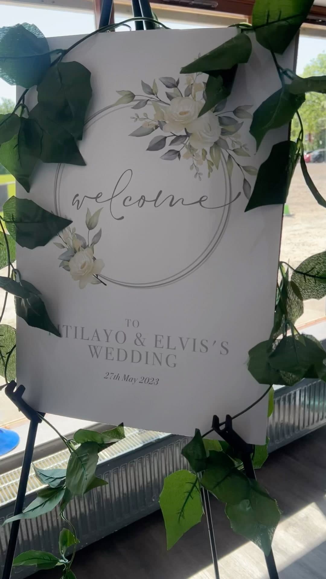 Wedding welcome sign